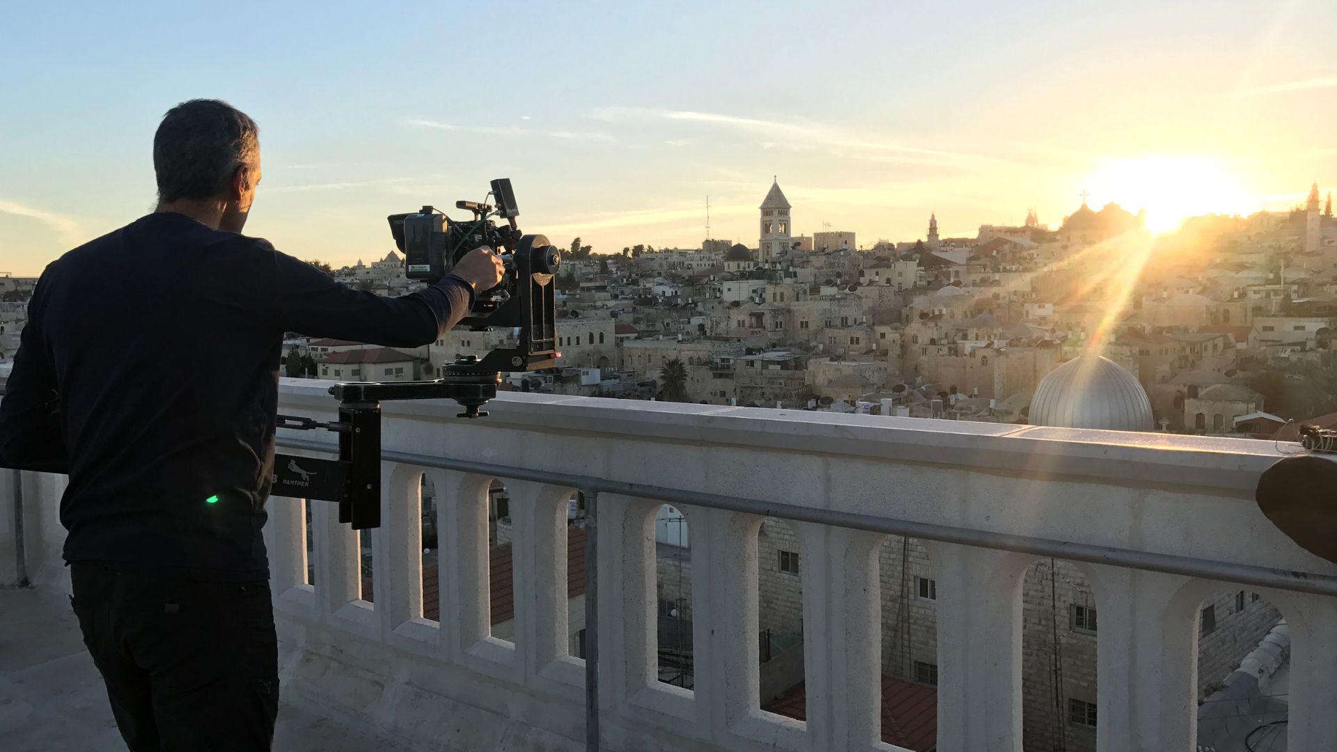 Filming in Jerusalem